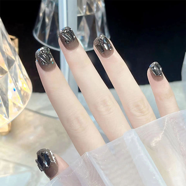 12 Sizes-24 Pcs Press On Nails Z479