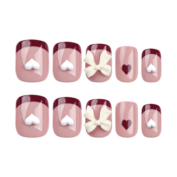 12 Sizes-24 Pcs Press On Nails JP2943
