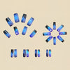 12 Sizes-24 Pcs Press On Nails Y410