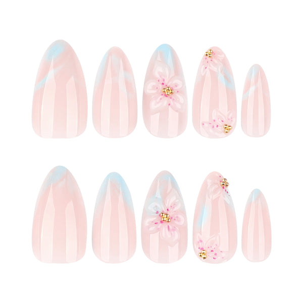 12 Sizes-24 Pcs Press On Nails JP4235