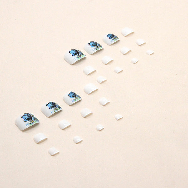 12 Sizes-24 Pcs Press On Nails F047