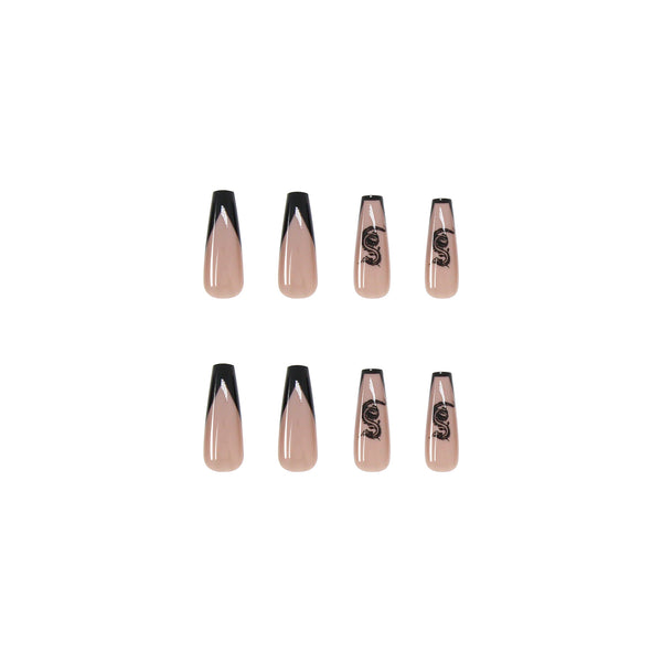 12 Sizes-24 Pcs Press On Nails W026