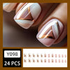 12 Sizes-24 PcsPress On Nails Y098