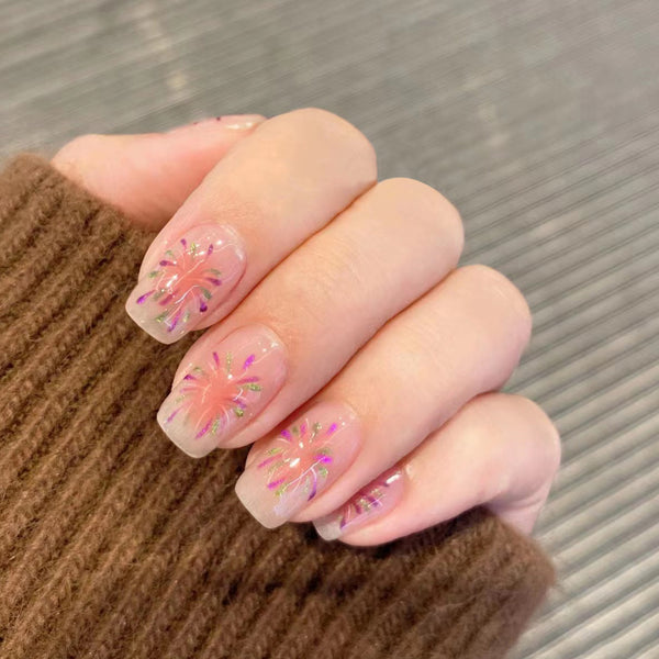 12 Sizes-24 Pcs Press On Nails JP3097