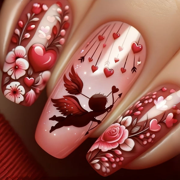 12 Sizes-24 Pcs Press On Nails Y1747