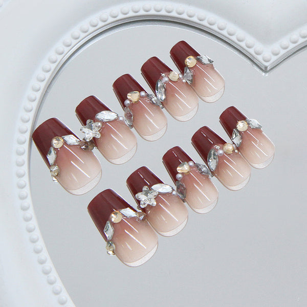12 Sizes-24 Pcs Press On Nails Z1238