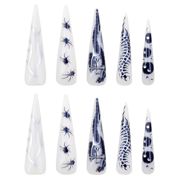 12 Sizes-24 Pcs Press On Nails JP3499