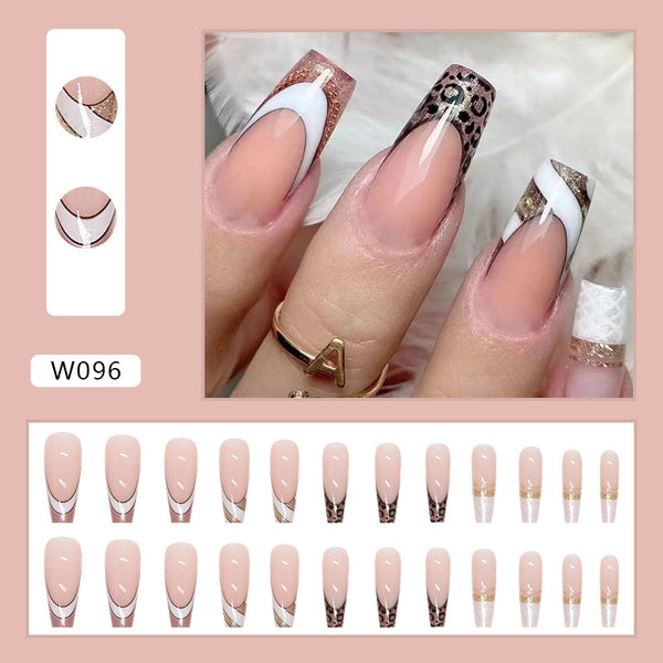 12 Sizes-24 Pcs Press On Nails W096
