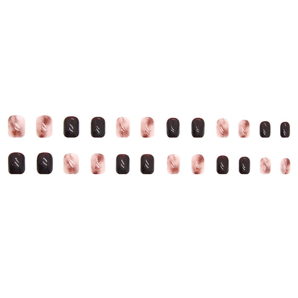 12 Sizes-24 Pcs Press On Nails R643