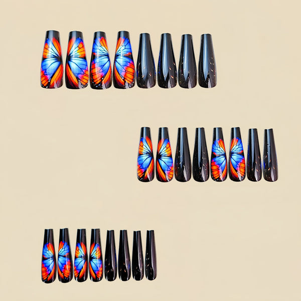 12 Sizes-24 Pcs Press On Nails Y479
