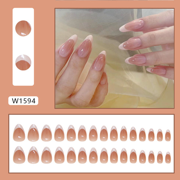 12 Sizes-24 Pcs Press On Nails W1594