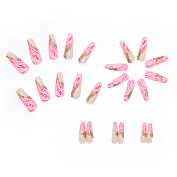 12 Sizes-24 Pcs Press On Nails W204