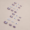 12 Sizes-24 Pcs Press On Nails K008