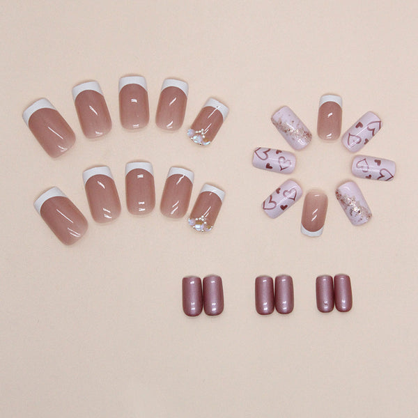 12 Sizes-24 Pcs Press On Nails Z723