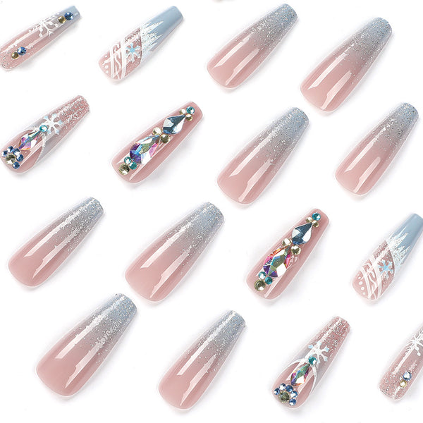 12 Sizes-24 Pcs Press On Nails JP1908