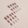12 Sizes-24 Pcs Press On Nails W631