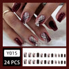 12 Sizes-24 Pcs Press On Nails Y015