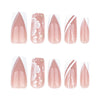 12 Sizes-24 Pcs Press On Nails JP3765