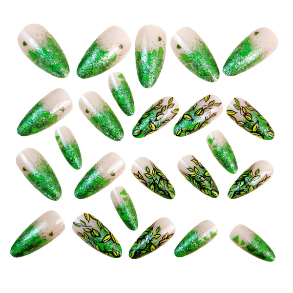 12 Sizes-24 Pcs Press On Nails Y1730