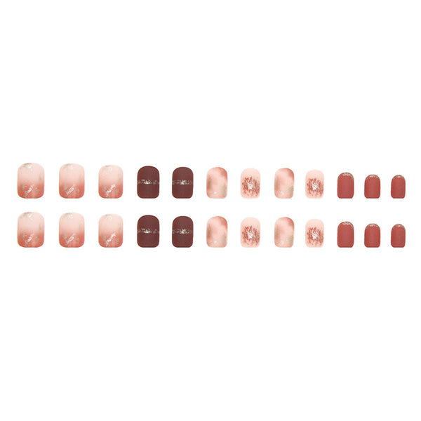 12 Sizes-24 Pcs Press On Nails R702
