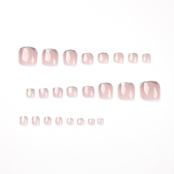 French Glossy Pink Press on Nails