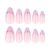 12 Sizes-24 Pcs Press On Nails JP3694