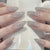 12 Sizes-24 Pcs Press On Nails Y1399