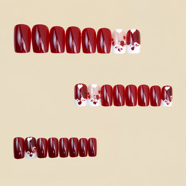 12 Sizes-24 Pcs Press On Nails Y1663