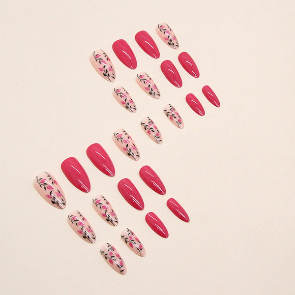 12 Sizes-24 Pcs Press On Nails W447