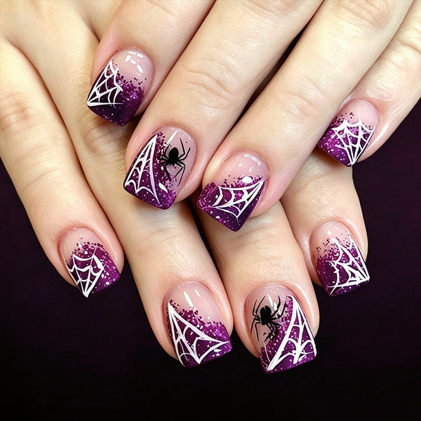 12 Sizes-24 Pcs Press On Nails C2036
