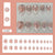 12 Sizes-24 Pcs Press On Nails Z1097