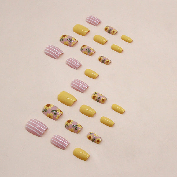 12 Sizes-24 Pcs Press On Nails W1456