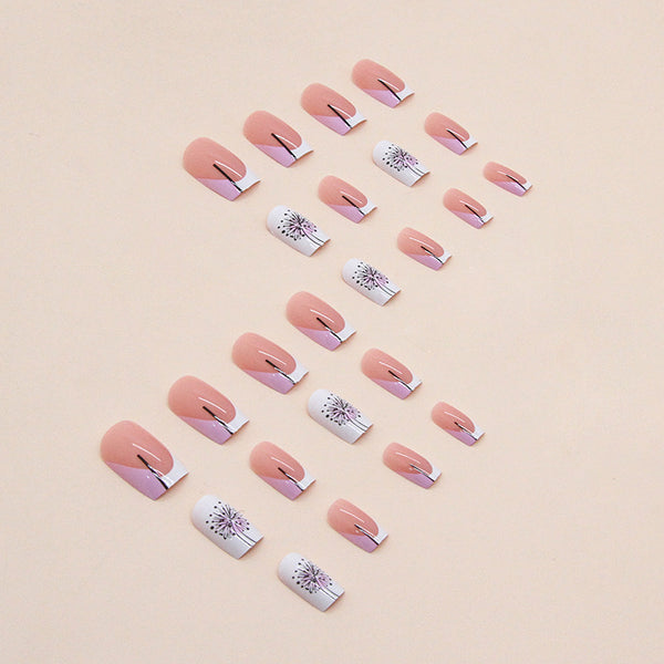 12 Sizes-24 Pcs Press On Nails W496