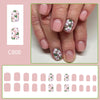 12 Sizes-24 PcsPress On Nails C808