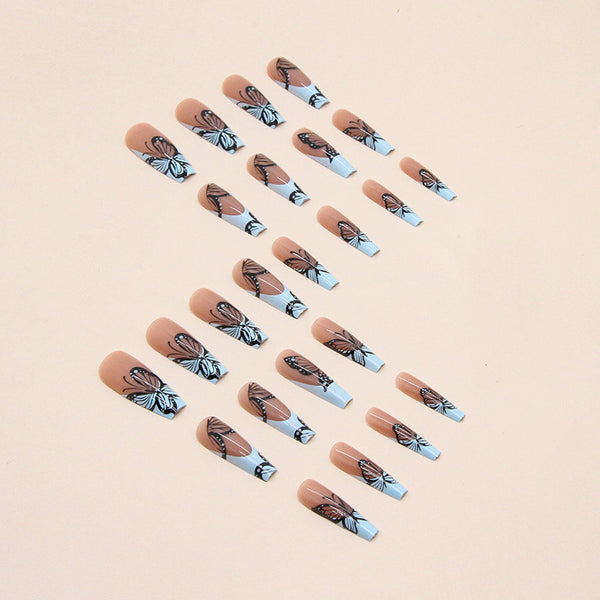 12 Sizes-24 Pcs Press On Nails W491