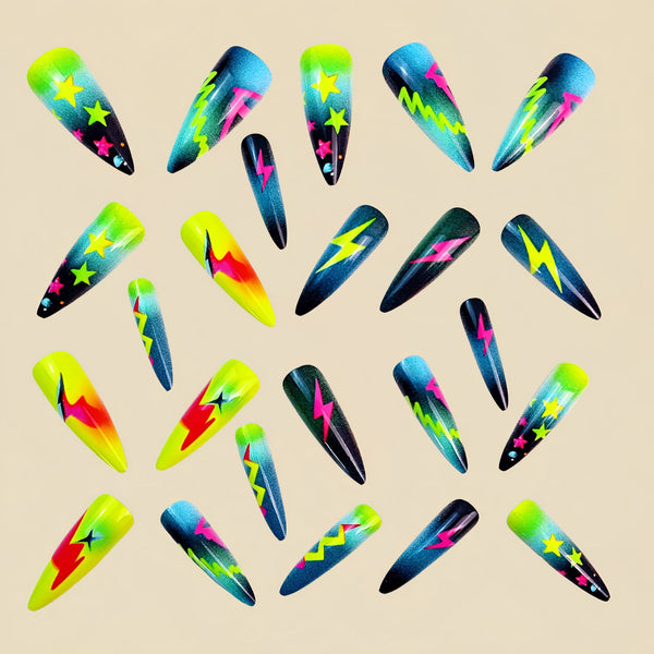 12 Sizes-24 Pcs Press On Nails Y557
