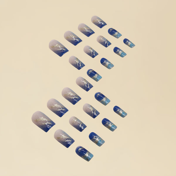12 Sizes-24 Pcs Press On Nails Y014