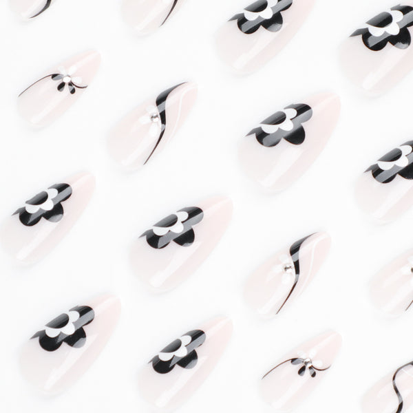 12 Sizes-24 Pcs Press On Nails JP3021