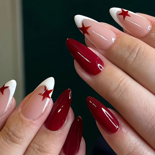 12 Sizes-24 Pcs Press On Nails Y149