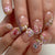 12 Sizes-24 Pcs Press On Nails Y1511