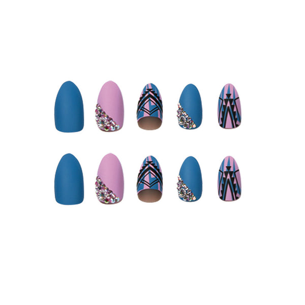 12 Sizes-24 Pcs Press On Nails JP1816