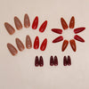 12 Sizes-24 Pcs Press On Nails W1472