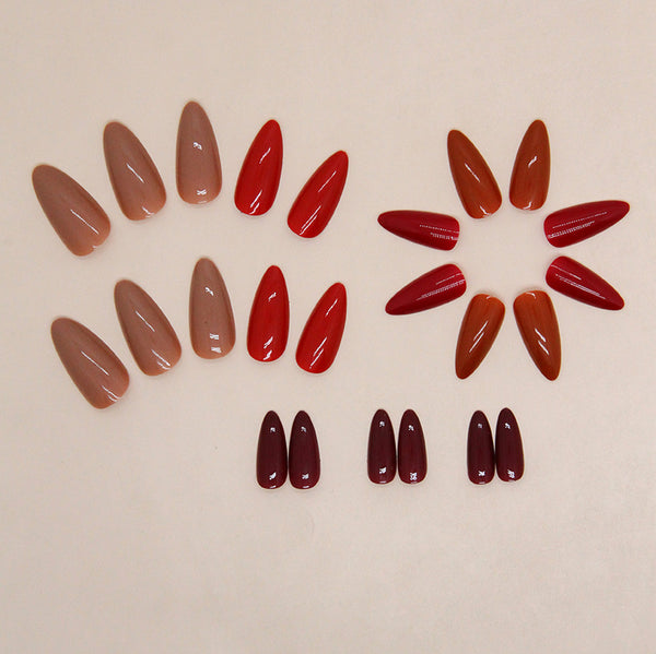 12 Sizes-24 Pcs Press On Nails W1472