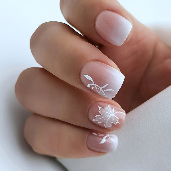 12 Sizes-24 Pcs Press On Nails C471