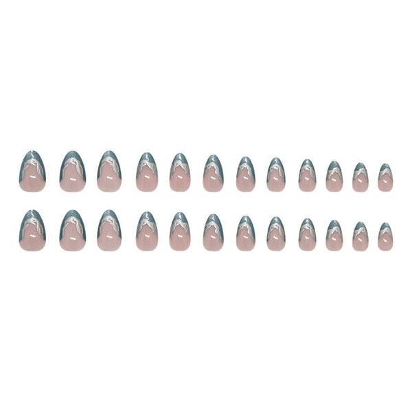 12 Sizes-24 PcsPress On Nails W2081