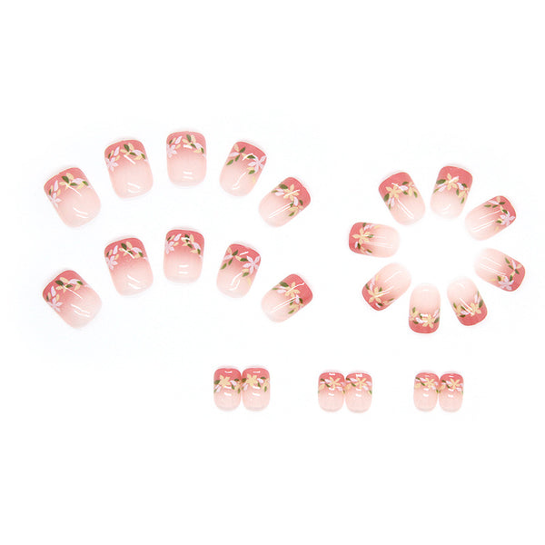 12 Sizes-24 Pcs Press On Nails R624
