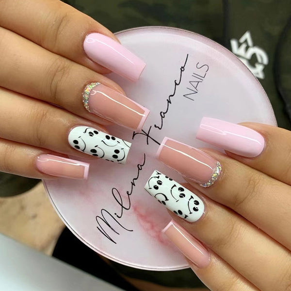 12 Sizes-24 Pcs Press On Nails Z420
