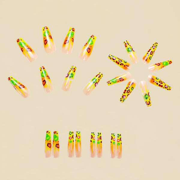 12 Sizes-24 Pcs Press On Nails Y707