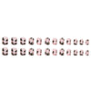 12 Sizes-24 Pcs Press On Nails W384