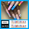 12 Sizes-24 Pcs Press On Nails Y092